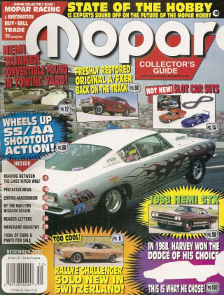 MOPAR COLLECTORS GUIDE 2003 DEC - SWISS RALLYE CHALLENGER, EL TORO AFX